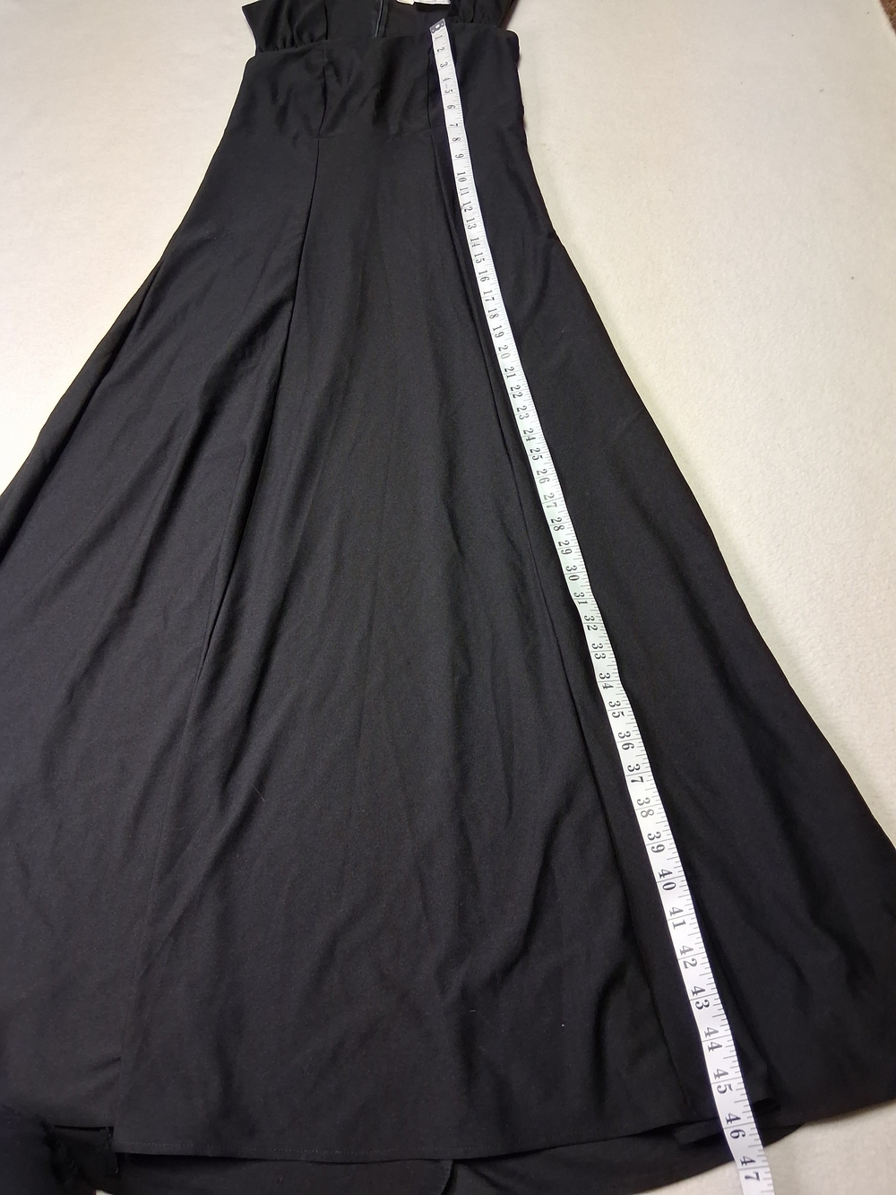 Black Wedding Dress — Classic Maxi Gown - Picture 6 of 8